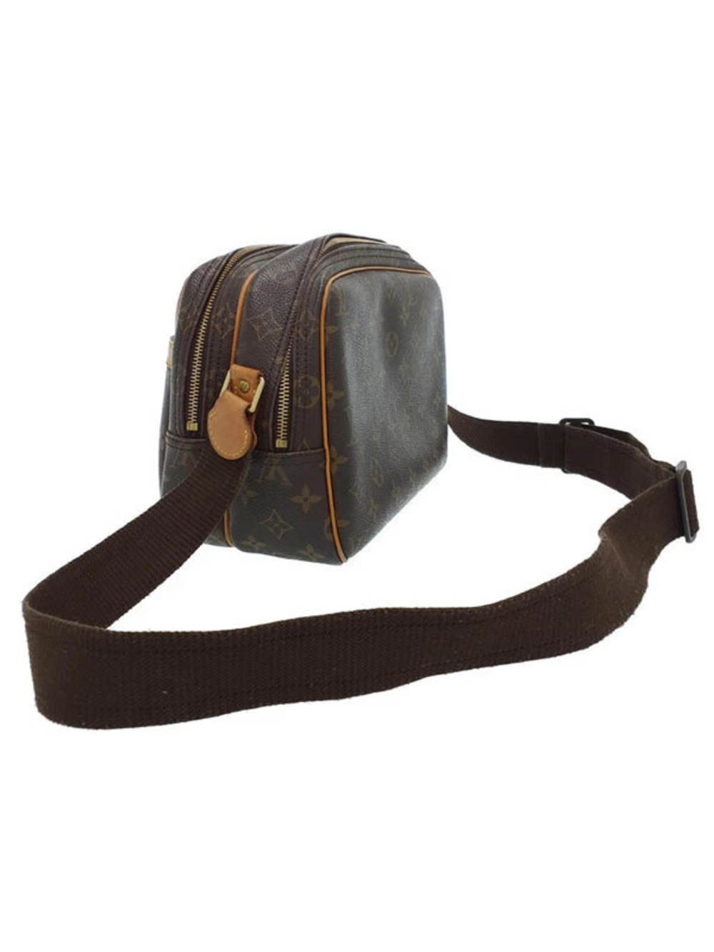 Louis Vuitton Reporter Shoulder Bag Monogram Brown